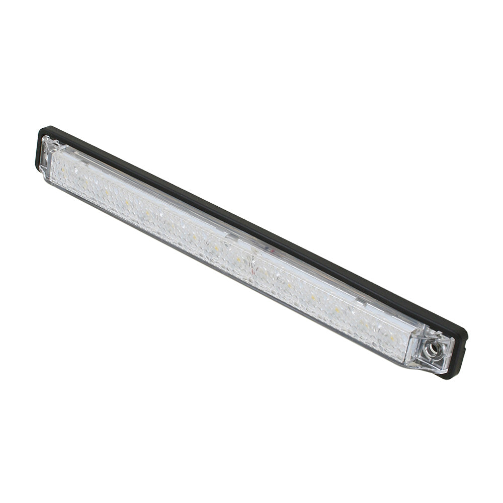Scandvik 8 LED Light Strip  White wGasket  12V 41644P