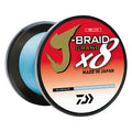 Daiwa JBRAID x8 GRAND Braided Line  10 lbs  300 yds  Island Blue JBGD8U10300IB