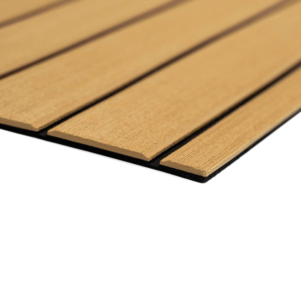 SeaDek 40 x 80 6mm Teak Full Sheet  Brushed Texture  CamelBlack 1016mm x 2032mm x 6mm 3227980105
