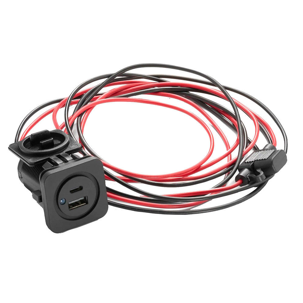 JL Audio USBC and USBA Charging Jack fPanel Mounting  XMDUSBCACHG2XPNL 0101362300