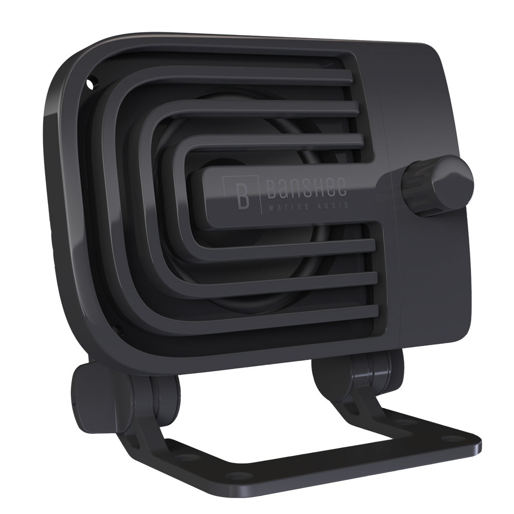 Banshee Marine Active External VHF Speaker  Black BARVA1B