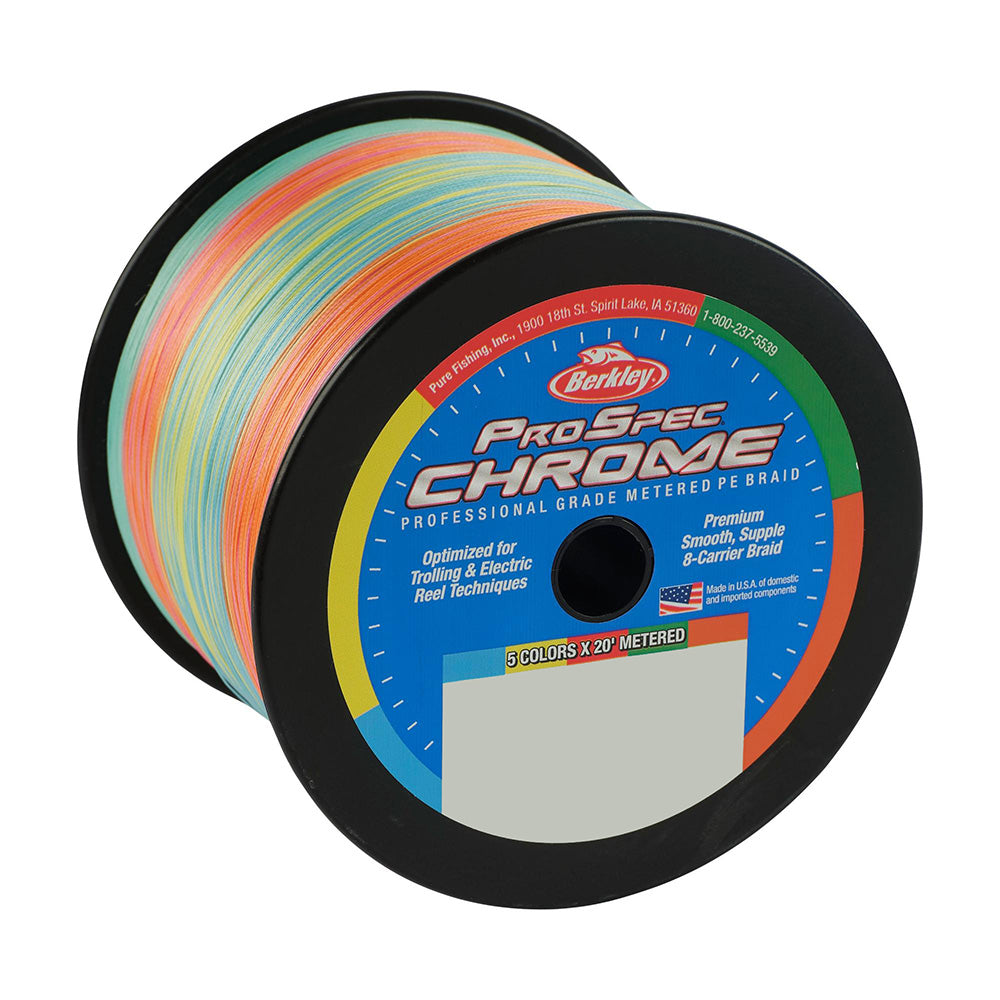 Berkley ProSpec Chrome 5 x 20 Metered Braid  20lb  3500yd 1621889