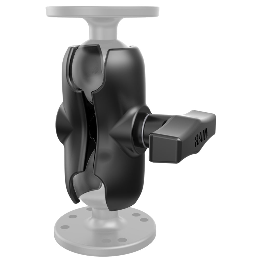 RAM Mount Short Double Socket Arm f15 Ball RAM201UB
