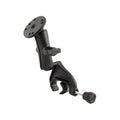 RAM Mount Yoke Clamp Mount wDouble Socket Arm  Round Base RAMB121202U