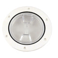 Beckson 4 Clear Center ScrewOut Deck Plate  White DP40WC