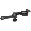 RAM Mount 12 Double Swing Arm w25 Round Base  Powder Coated Marine Grade Aluminum RAMVB1101U