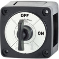Blue Sea 6005200 Battery Switch Single Circuit ONOFF  Black 6005200
