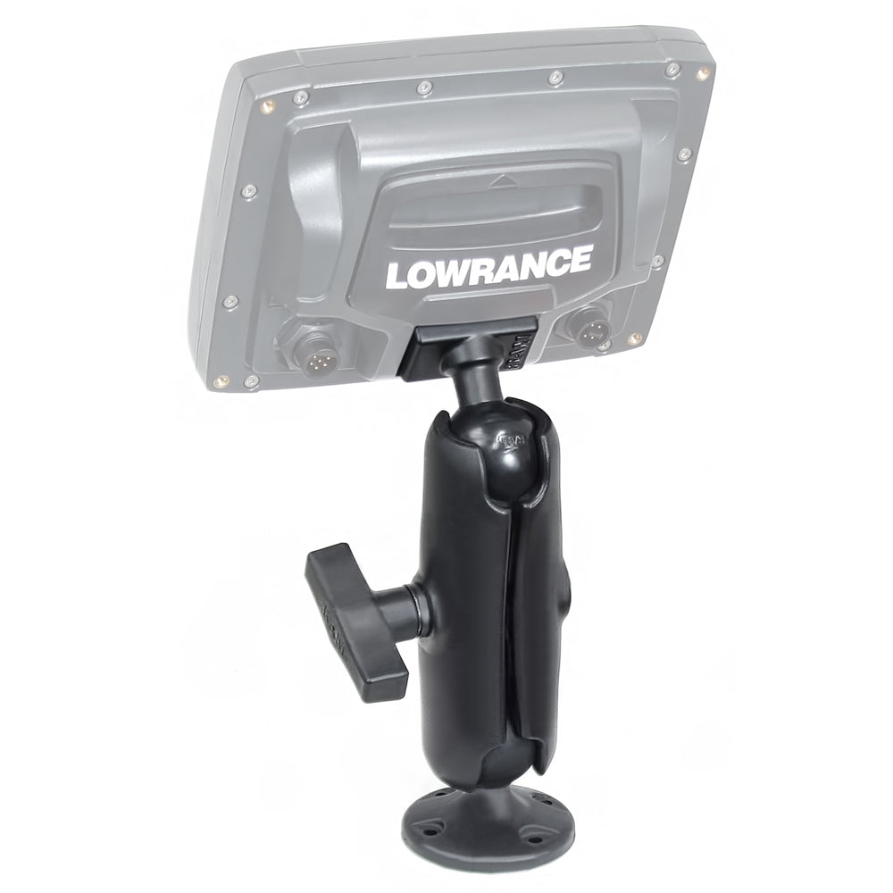 RAM Mount 15 Ball Rugged Use Composite Mount fLowrance Elite5  Mark5 Series Fishfinders RAP101ULO11