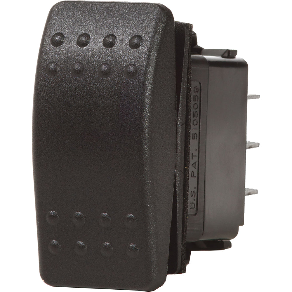 Blue Sea 7938 Contura II Switch DPDT Black  ONOFFON 7938
