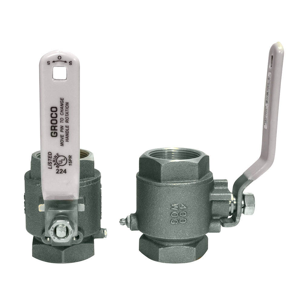GROCO 14 NPT 316 Stainless Steel InLine Ball Valve IBV250S
