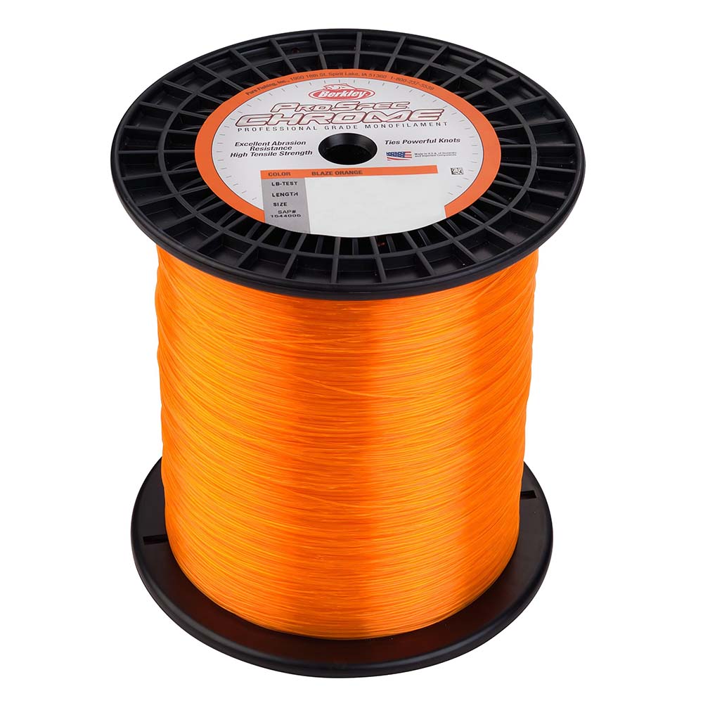 Berkley ProSpec Chrome Blaze Orange Monofilament  50 lb  3000 yds  PSC3B5080 1544006