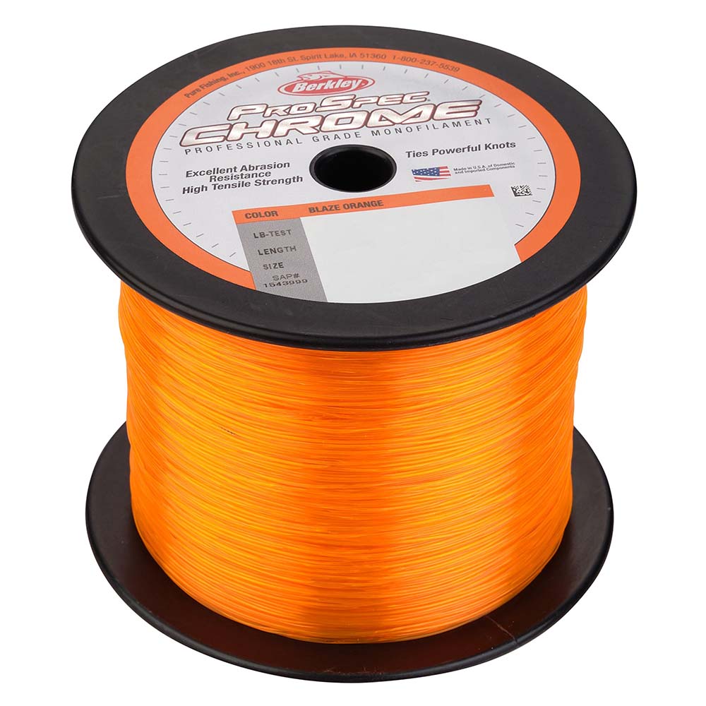 Berkley ProSpec Chrome Blaze Orange Monofilament  40 lb  1000 yds  PSC1B4080 1543999