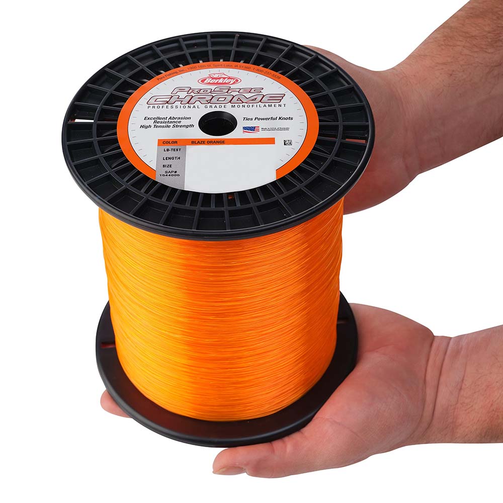 Berkley ProSpec Chrome Blaze Orange Monofilament  16 lb  3000 yds  PSC3B1680 1559032