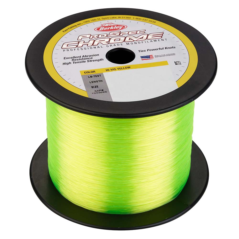 Berkley ProSpec Chrome HiVis Yellow Monofilament  16 lb  1000 yds  PSC1B16HVY 1543663