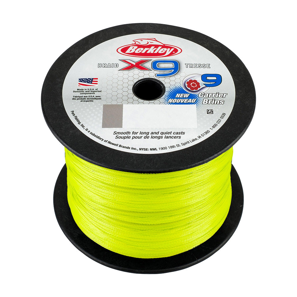 Berkley x9 Flame Green Braid  10lb  2188 yds  X9BBK10GG 1486872