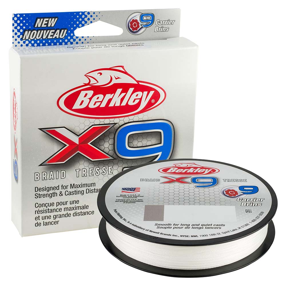 Berkley x9 Braid Crystal  20lb  328 yds  X9B33020CY 1486898