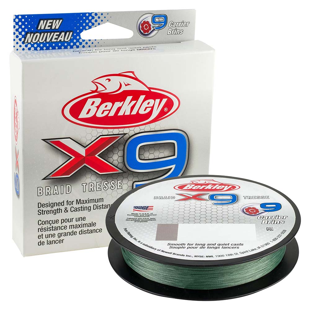 Berkley x9 Braid LowVis Green  100lb  219 yds  X9B33010022 1486832