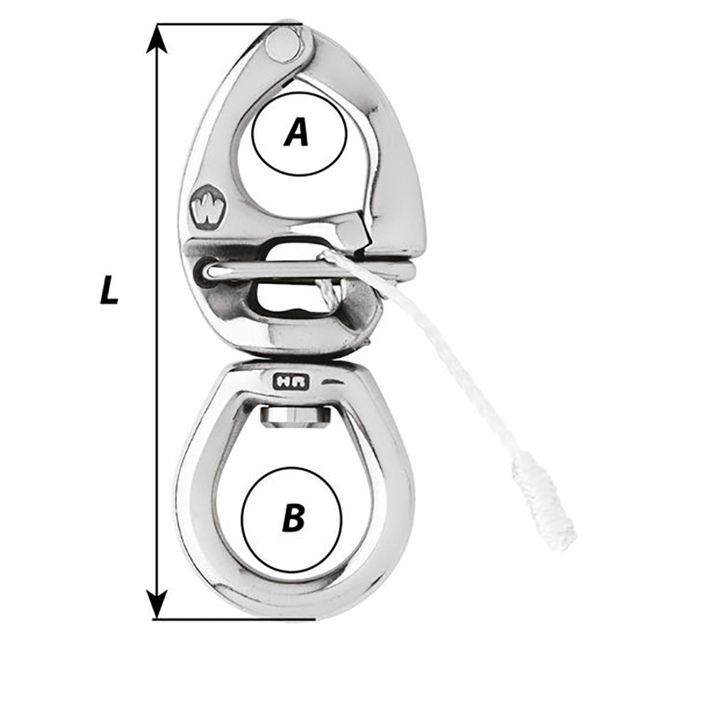 Wichard HR Quick Release Snap Shackle With Large Bail 160mm Length  61964 2778W