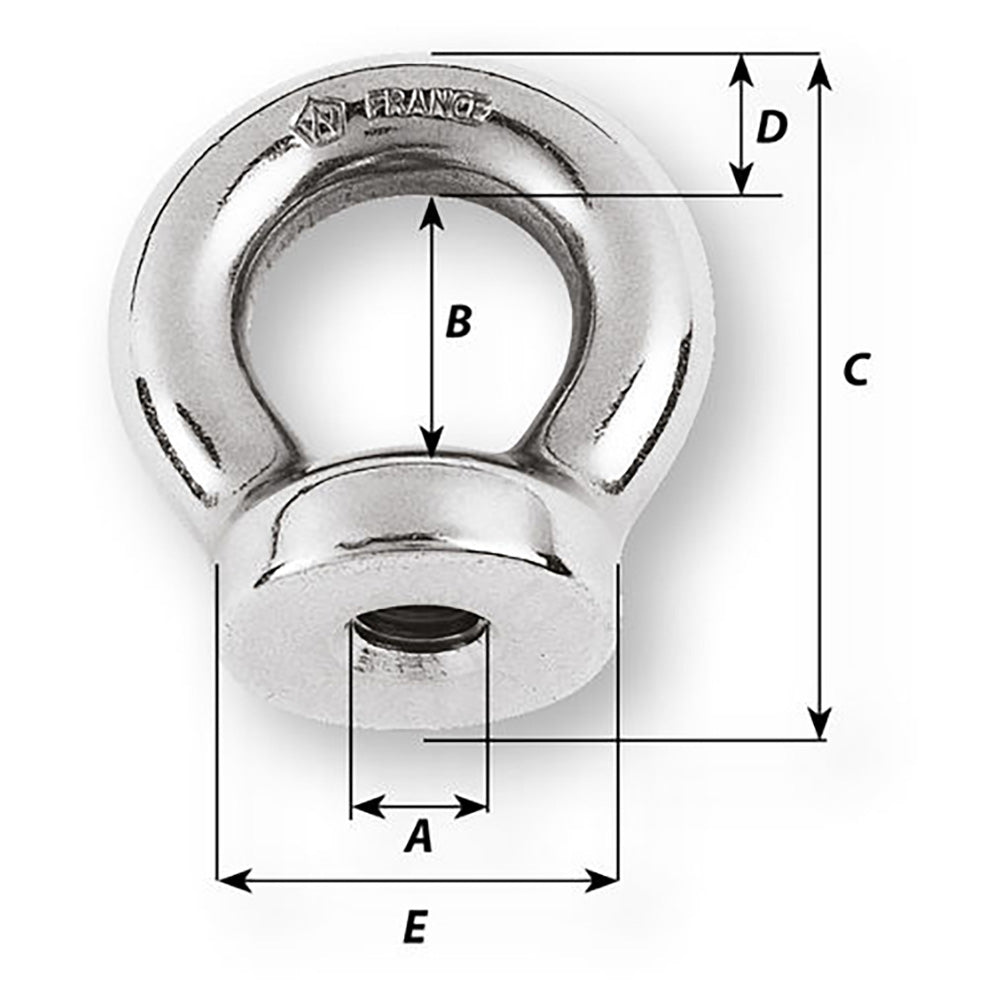 Wichard 8mm Eye Nut  12 Diameter 6334W